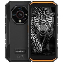 Ulefone Armor X32 Smartphone Rugerizado 5.65" 128GB 6GB RAM Android 14 IP68 Helio G91 Negro y Naranja Cámara 48MP + 20MP Visión Nocturna Batería 5500mAh